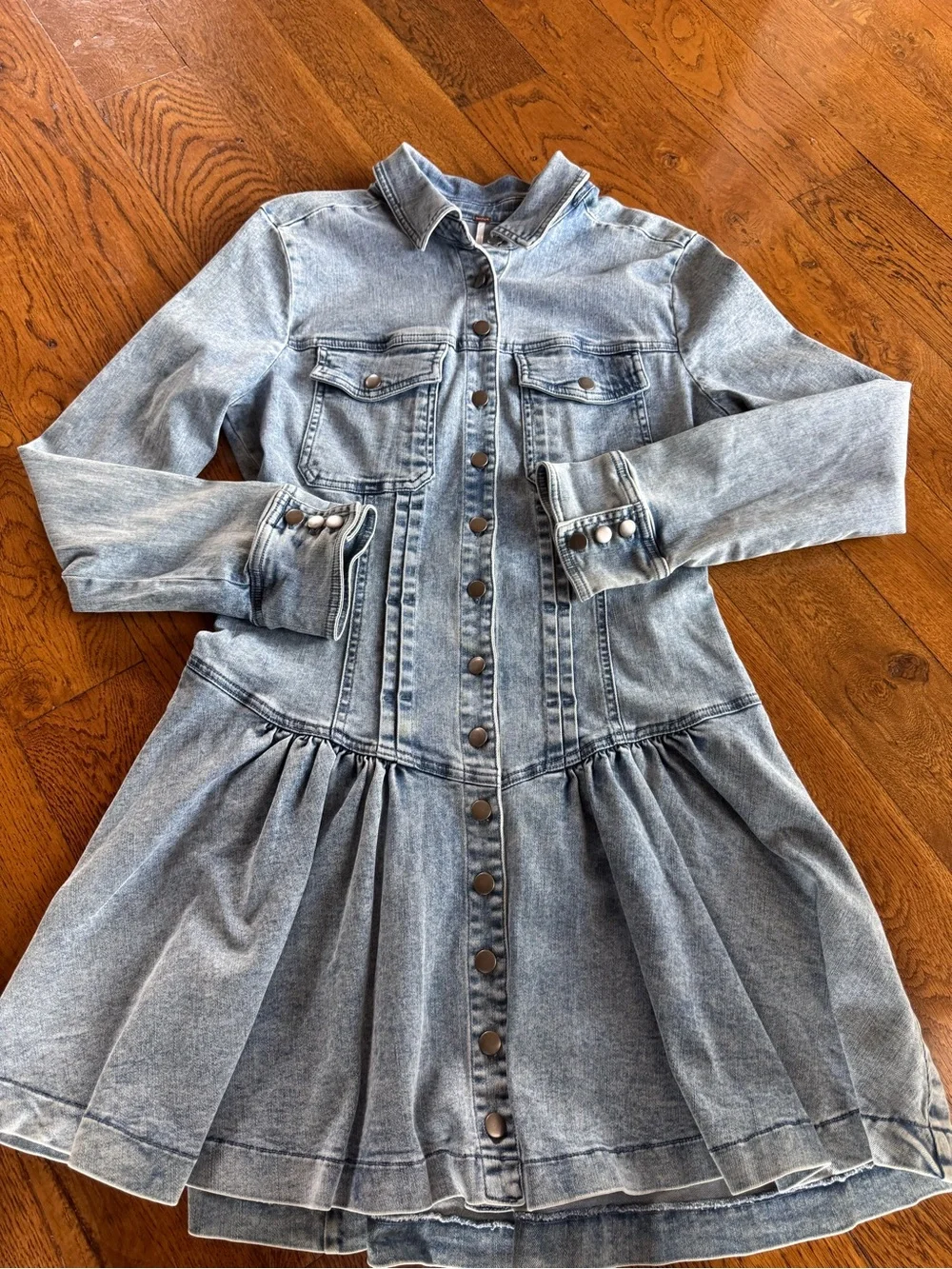 free people roadhouse denim dress Free People Roadhouse Mini Dress Square-dclothing